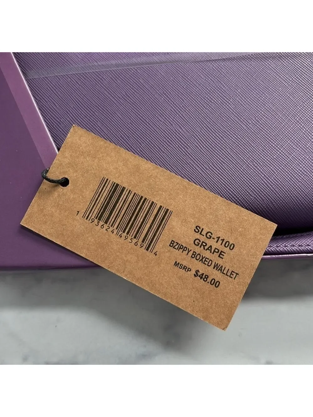 Steve Madden BZippy Grape Purple Boxed Wallet Wristlet NWT